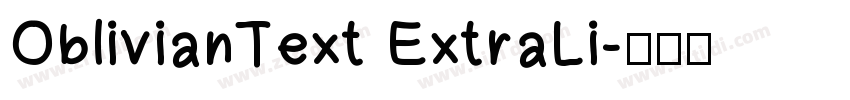 OblivianText ExtraLi字体转换